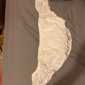 Off the shoulder crop top